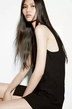 Платье-Блейзер без рукавов H&M, черный