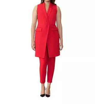 Платье-блейзер без рукавов в цвете Valentine Red GSTQ