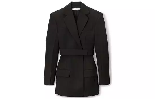 Платье-блейзер с поясом Alexander Wang, черный