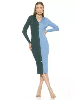 Платье Близнецы ALEXIA ADMOR, цвет emerald/blue