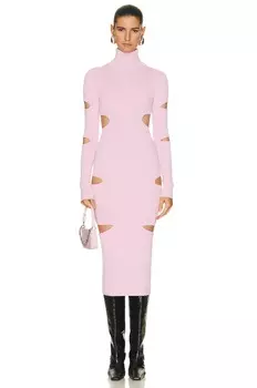 Платье Blumarine Knitted, цвет Lilac Chiffon
