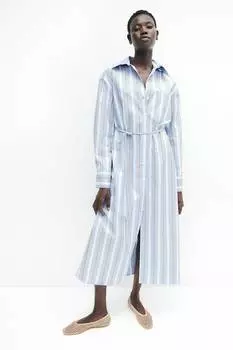 Платье-Блуза с завязывающимся поясом H&M, мультиколор
