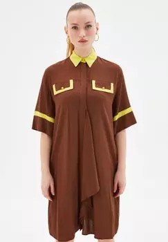 Платье-блузка adL, цвет brown