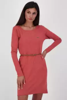 Платье-блузка Alife & Kickin "EllinAK A Longsleeve Dress женское летнее платье, платье", цвет Cranberry Melange