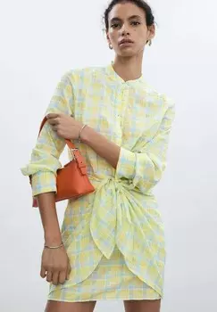 Платье-блузка ANE Mango, светло-желтый