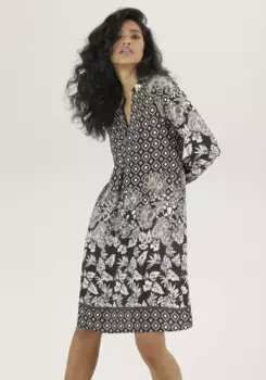 Платье-блузка Aniston SELECTED, с миксом узоров - НОВАЯ КОЛЛЕКЦИЯ, белый