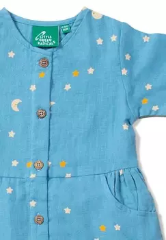 Платье-блузка BUTTON THROUGH SHORT SLEEVE Little Green Radicals, синий