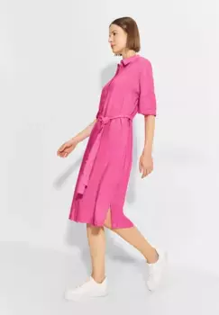 Платье-блузка Cecil с планкой на пуговицах, розовый