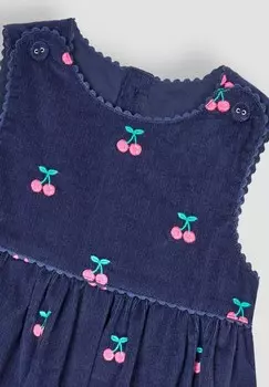 Платье-блузка CHERRY EMBROIDERED, REGULAR FIT JoJo Maman Bb, синий
