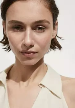 Платье-блузка COSY Mango, бежевый