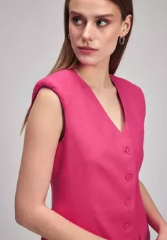 Платье-блузка CUT-OUT DETAILED adL, неоновый розовый