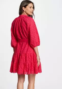 Платье-блузка EMBROIDERED A-LINE MINI Morgan, розовый