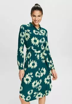 Платье-блузка Esprit, цвет dark teal green