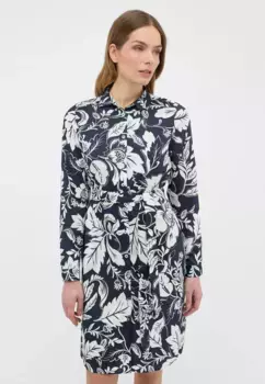 Платье-блузка Eterna "СВОБОДНЫЙ ФАЙТ", цвет морской волны