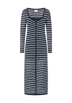 Платье-блузка Фрэнсис, полоска, планка на пуговицах, женское Pepe Jeans, цвет Dulwich Blu