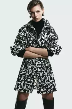 Платье-блузка из хлопка H&M, черный