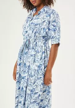 Платье-блузка LEAF PATTERN Maison Form'elle, синий