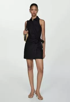 Платье-блузка Mango, черный