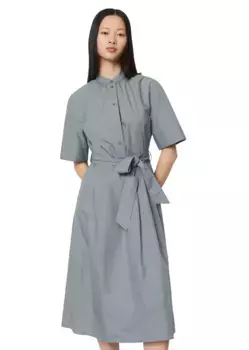 Платье-блузка Marc O'Polo "из органической смеси хлопка и лиоцелла", синий