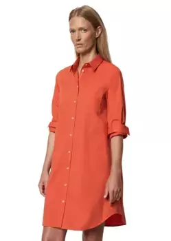Платье-блузка Marc O'Polo "из эластичного поплина", цвет Orange