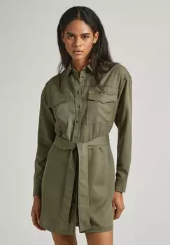 Платье-блузка Pepe Jeans, цвет olivine green