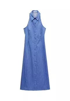 Платье-блузка ROSE Mango, темно-синий