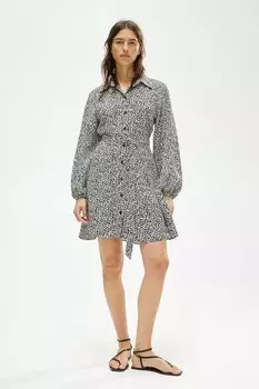 Платье блузка с объемными рукавами H&M, черный