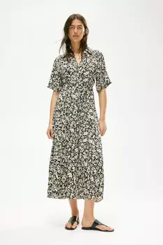 Платье блузка с поясом H&M, черный