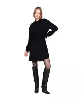 Платье-Блузка с вышивкой Silvian Heach, черный