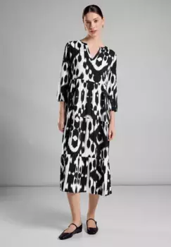 Платье-блузка STREET ONE с воланом, черный