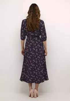 Платье-блузка TIAH ZALLY FIT Cream, темно-синий