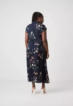 Платье-блузка VMNEWHALLIE TIE DRESS Vero Moda, темно-синий