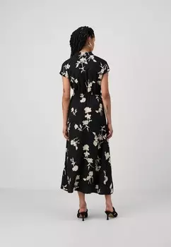 Платье-блузка VMNEWHALLIE TIE DRESS Vero Moda, черный