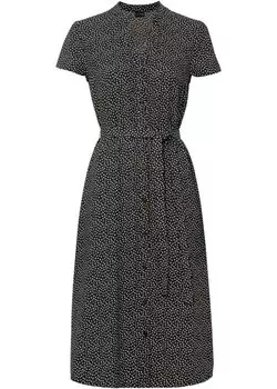 Платье-блузка в горошек Bodyflirt, черный