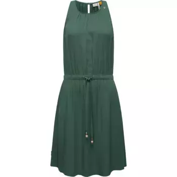 Платье-блузка в стиле рэгвир "Sanai", стильное летнее платье с игривыми деталями Ragwear, зеленый