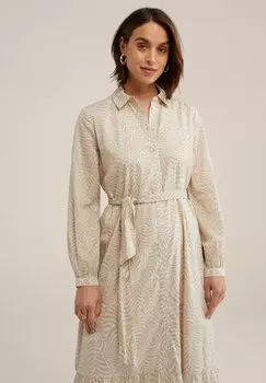 Платье-блузка WE Fashion, бежевый