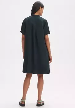 Платье-блузка Wokana Opus, зеленый металликный