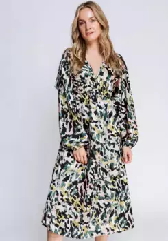 Платье-блузка Zhrill с леопардовым принтом, бежевый