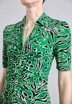 Платье-блузка ZOEY DRESS Diane von Furstenberg, зеленый