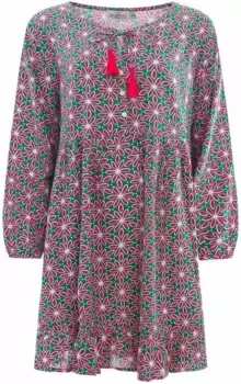 Платье-блузка Zwillingsherz, на завязках, зеленый