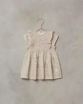 Платье Blythe Soft Floral для девочек в цвете шампанского NORALEE, цвет champagne