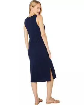 Платье bobi Los Angeles Slubbed Jersey V-Neck Tank Dress, цвет Dark Navy