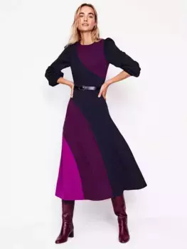 Платье Boden Colour Block Ponte, разноцветный