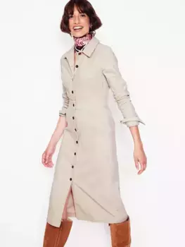 Платье Boden Flora Corduroy Shirt, слоновая кость