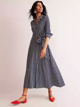 Платье Boden Marcia Stripe Midi, цвет navy/ivory