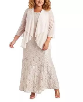 Платье больших размеров и прозрачная накладка R &amp; M Richards