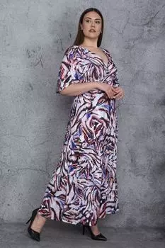 Платье больших размеров - Многоцветный - А-силуэт ans, разноцветный