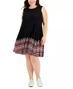 Платье большого размера с принтом в шлепанцах, созданное для macy's Style &amp; Co, мульти