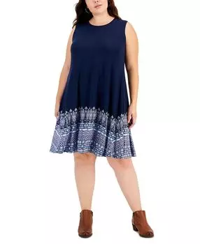 Платье большого размера с принтом в шлепанцах, созданное для macy's Style &amp; Co, мульти