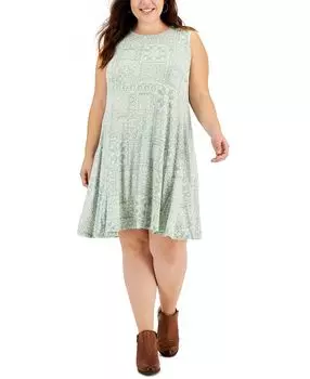 Платье большого размера с принтом в шлепанцах, созданное для macy's Style &amp; Co, мульти